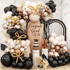 Brown and Black Balloon Garland Arch Kit, Nude Dark Brown Tan Black Gold White Sand Latex Party Balloons for Cowboy Western Wild West First Rodeo Country Farm Baby Shower Birthday Party Decorations in Kuwait