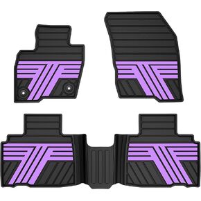 TTX LIGHTING Floor Mats Fit for Ford Edge 2015-2026, Custom Fit 1st & 2nd Row Rubber All Weather Waterproof Car Interior Protection Liners (Black) in Kuwait