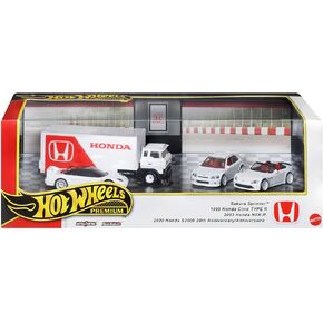 Hot Wheels Premium Collector Set Assortment - Honda Type R Heritage Ride On Toy 4 Mini Cars Ages 3+ Multi GMH39-987D in Saudi Arabia