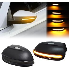 Dynamic Sequential Amber Side Mirror LED Turn Signal Lights for 2011-2017 VW Passat, for 2011-2015 Beetle A5, Pack of 2 Smoked Lens Indicator Blinker in Saudi Arabia