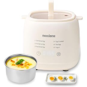 Rapid Egg Cooker, 6 in 1 Egg Cooker for Hard Boiled Eggs, Soft Boiled, Egg Custard, Electric Egg Boiler with Auto Shut Off and Beep Alarm, Smart Egg Maker for Home, Kitchen, Dorm, No BPA in Saudi Arabia