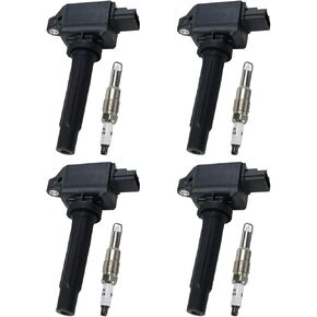 UF656 Ignition Coil Pack and Iridium Spark Plug Compatible with 2012-2020 Mazda 3, Mazda 6, Mazda CX-5 CX-3 MX-5 Miata, Set of 4 Ignition Coils Replace for UF656 93501 in Saudi Arabia