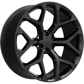 Replica 177GB Snowflake 20x9 6x5.5" +24mm Gloss Black Wheel Rim 20" Inch in Saudi Arabia