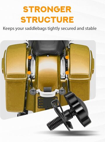 PBYMT Theft Deterrent Saddlebag Locks, Saddle Bag Lock Fit for Harley Davidson Touring Street Glide, Electra Glide, Road King, Road Glide 1988-Later, Black in Kuwait