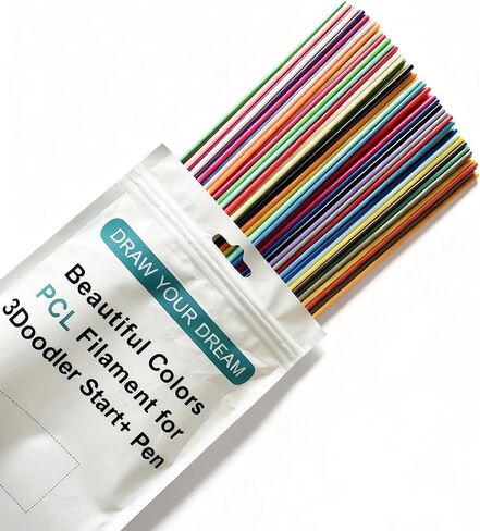 35 Colors 3D Printing Pen Filament Refills Packs - Low - Non-Toxicpizimae Temperature PCL Filament, is only Fit for 3Doodler Start+ pens,2.5mm Diameterx15.2cm Length, Each Color 5pcS Total 175pcs in Kuwait