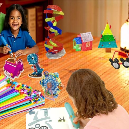 35 Colors 3D Printing Pen Filament Refills Packs - Low - Non-Toxicpizimae Temperature PCL Filament, is only Fit for 3Doodler Start+ pens,2.5mm Diameterx15.2cm Length, Each Color 5pcS Total 175pcs in Kuwait