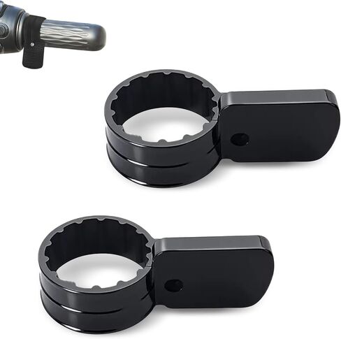 2 PCS Motorcycle Throttle Mounts, Thumb Motorcycle Throttle Assist, Anti-vibration Non-slip Handlebar Grip Cruise Control Assist, Universal Vehicles Effort-saving Device (Black) in Saudi Arabia