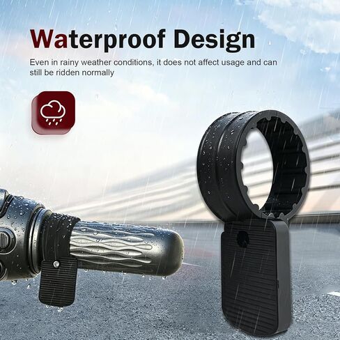2 PCS Motorcycle Throttle Mounts, Thumb Motorcycle Throttle Assist, Anti-vibration Non-slip Handlebar Grip Cruise Control Assist, Universal Vehicles Effort-saving Device (Black) in Saudi Arabia