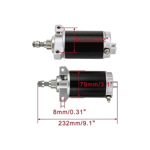 WOOSTAR 9 Teeth Electric Starter Motor Replacement for F40 40HP Outboard Engine OEM 50-854636 854636T 859170T 884045T 888160T 893887T in Kuwait
