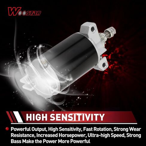 WOOSTAR 9 Teeth Electric Starter Motor Replacement for F40 40HP Outboard Engine OEM 50-854636 854636T 859170T 884045T 888160T 893887T in Kuwait