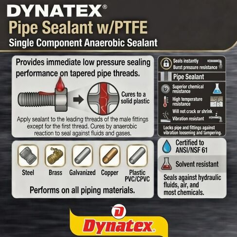 / Accumetric 49486 PIPE SEALANT W/P - Pack of 1 in Saudi Arabia