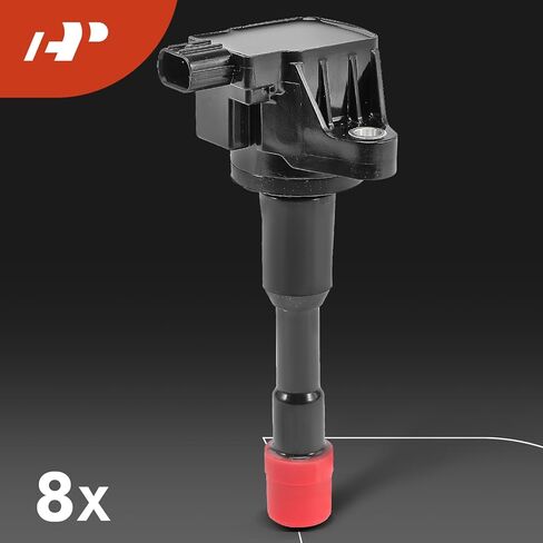 A-Premium Set of 8 Ignition Coil Pack and Iridium Spark Plugs Compatible with Honda Civic 2003 2004 2005 1.3L in Kuwait