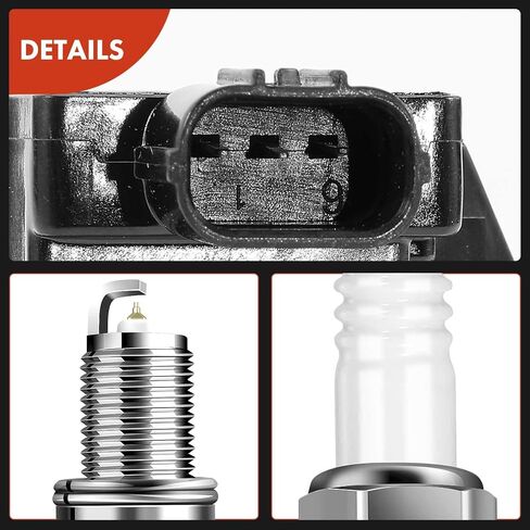 A-Premium Set of 8 Ignition Coil Pack and Iridium Spark Plugs Compatible with Honda Civic 2003 2004 2005 1.3L in Kuwait