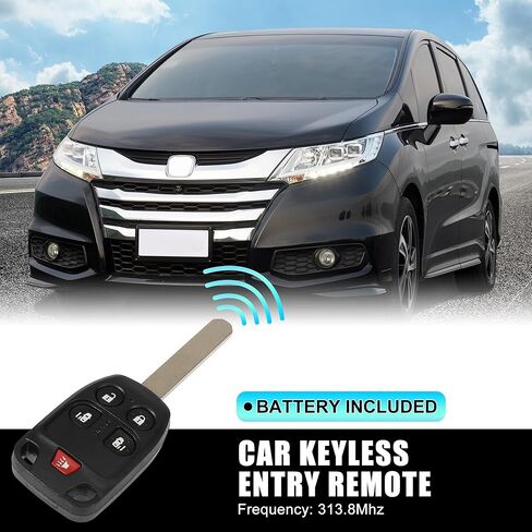 X AUTOHAUX 2 قطعة 313.8 ميجا هرتز استبدال دخول بدون مفتاح مفتاح السيارة عن بعد فوب لهوندا أوديسي EX 2011 2012 2013 N5F-A04TAA 35118-TK8-A10 in Kuwait