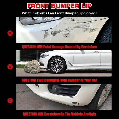 Front Bumper Lip Compatible with 2017 for Toyota Corolla Sedan C 2017-2019 for Toyota Corolla Sedan CE/L/LE Eco/LE/XLE Glossy Black Front Lip in Saudi Arabia