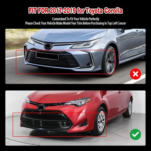 Front Bumper Lip Compatible with 2017 for Toyota Corolla Sedan C 2017-2019 for Toyota Corolla Sedan CE/L/LE Eco/LE/XLE Glossy Black Front Lip in Saudi Arabia