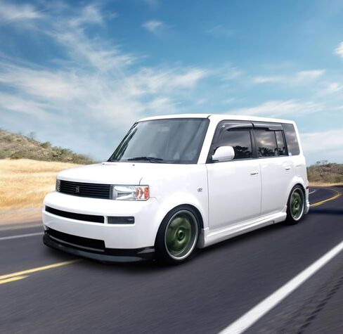 IKON MOTORSPORTS، الشفة الأمامية الممتصة للصدمات المتوافقة مع 2004-2006 Scion xB، المصد الأمامي للشفاه المفسد الهوائي سد الذقن المضافة على طقم الجسم البديل غير مصبوغ باللون الأسود K-Style PU، 2005 in Kuwait