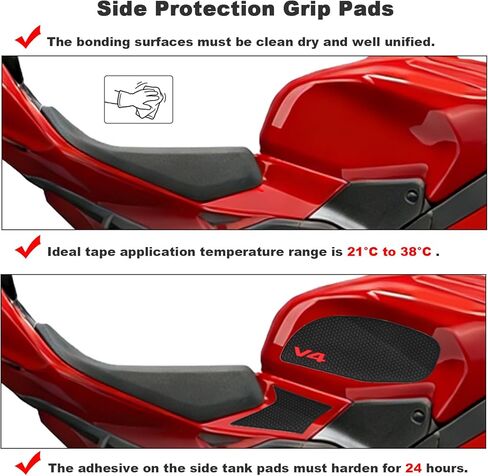 For Ducati Panigale V4 Panigale V4S /SP2 2025 Side Fuel Tank Pad Tank Pads Protector Stickers Decal Gas Knee Grip Traction Pad Tankpad in Saudi Arabia