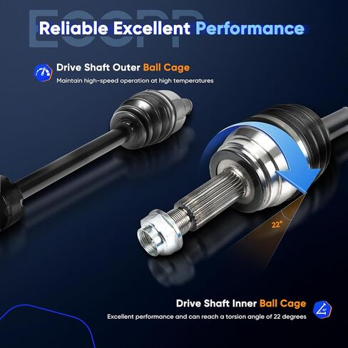 ECCPP CV Axle Shaft Assembly fit 2017-2019 for Hyundai Elantra 2018-2020 for Hyundai Elantra GT Front Right (Front Passenger Side) 49501F2300 49501F3150 NCV37107 in Kuwait