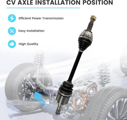 CV Axle Shaft Assembly Front Left Fit for Nissan Altima 2007-2013, Nissan Rogue 2011-2013, Nissan Rogue Select 2014 2015, Nissan Sentra 2007-2012, CV Joint Half-Shaft Front Driver Side 666262 NCV53911 in Saudi Arabia