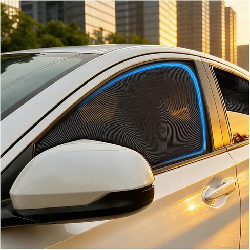 Car Window Shades,2 Pack Car Side Window Sunshade,Breathable & Retractable Car Window Shade for Baby,Universal Fit Most of Cars,Glare Shield,Protect Privacy(Front Windows) in Saudi Arabia