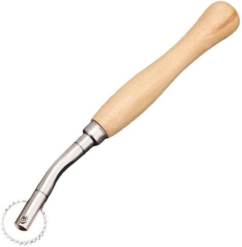 Leather Marking Wheel Tailoring Pattern Making Tool Roller, Style: Standard Steel Tooth Handle in Kuwait