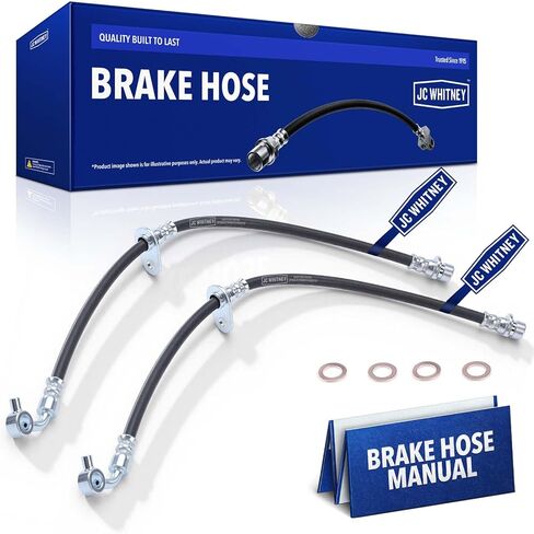 JC Whitney JFBAJCWBHH00271 Set of 2 Rear Left & Right Brake Hydraulic Hoses - Compatible with Honda CR-V 2007-2011 in Kuwait