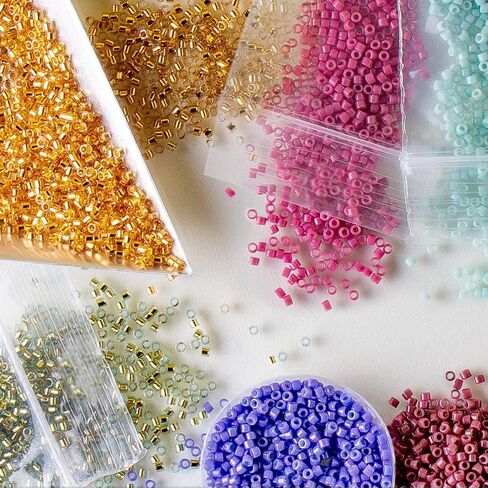 Miyuki Delica Seed Beads Bundle: Size 11/0, Berry Patch Palette Collection DB281, DB908, DB1341 in Kuwait