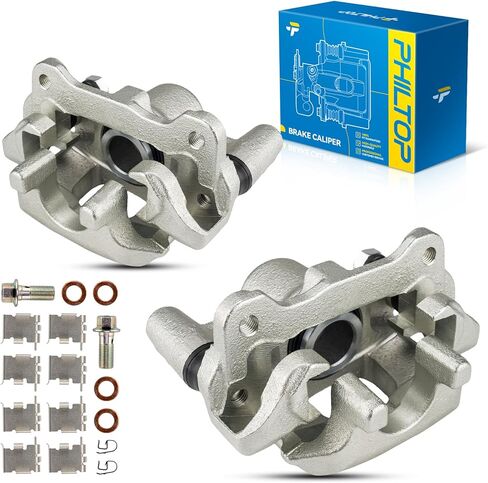 PHILTOP 19B2951+19B2950 Rear Disc Brake Caliper Assembly Replacement For Scion tC 2005 2006 2007 2008 2009 2010, Pair Set of 2 Rear Driver and Passenger Side in Kuwait