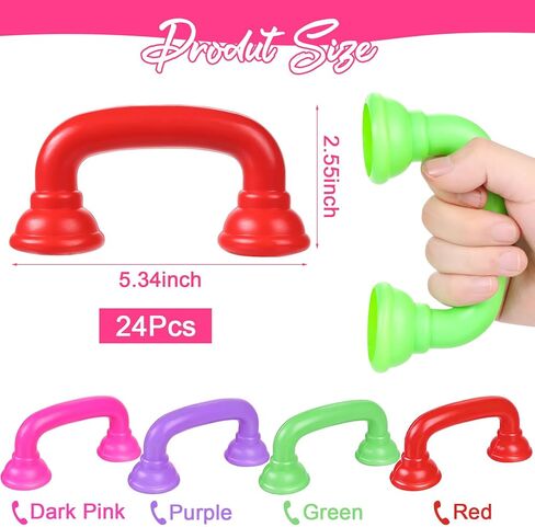 24 Pcs Whisper Phones for Classroom Reading Phone Bulk Tattle Phone Auditory Feedback Speech Therapy Tools for Reading Fluency and Pronunciation Hear Myself Sound Phone for Teachers in Saudi Arabia