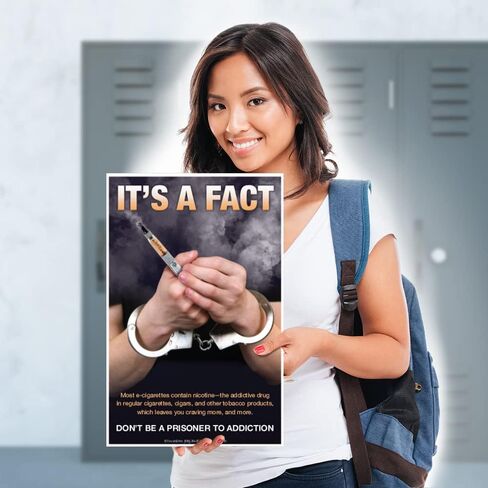 ToucanEd Quit Vaping Posters Set of Three―quit vaping – e-cigarette risks – vaping hazards – school nurse office decorations, classrooms, clinics, anti-vaping campaigns in Saudi Arabia