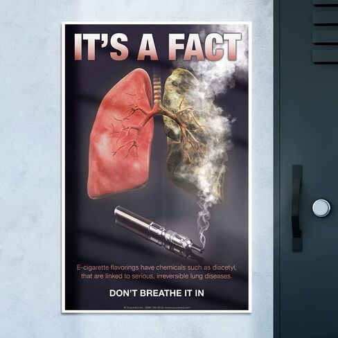 ToucanEd Quit Vaping Posters Set of Three―quit vaping – e-cigarette risks – vaping hazards – school nurse office decorations, classrooms, clinics, anti-vaping campaigns in Saudi Arabia