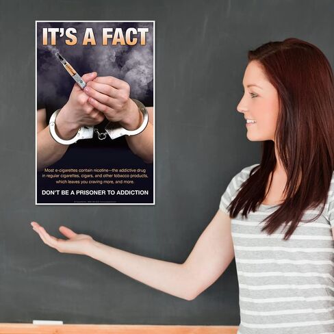 ToucanEd Quit Vaping Posters Set of Three―quit vaping – e-cigarette risks – vaping hazards – school nurse office decorations, classrooms, clinics, anti-vaping campaigns in Saudi Arabia