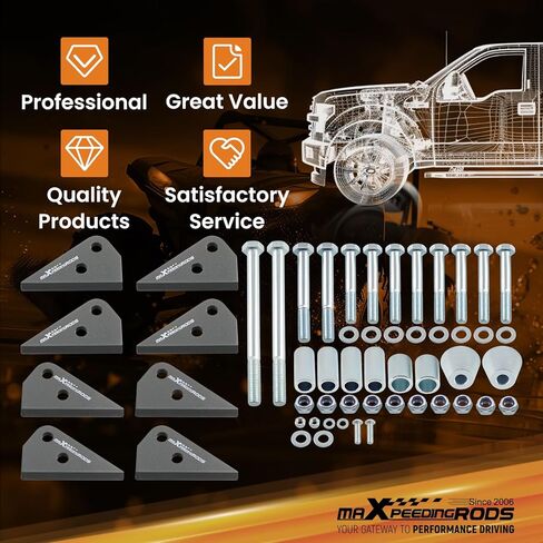 طقم رفع 3 بوصات من maxpeedingrods لـ 2009-2014 Polaris Ranger 500 700 800 EFI XP HD IRS Crew بالحجم الكامل، رافعة تعليق ATV/UTV in Kuwait