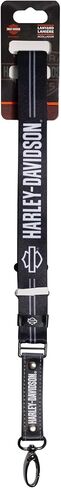 Plasticolor 004627R01 Harley-Davidson Bar & Shield Text Logo Lanyard, Black & White in Saudi Arabia