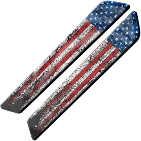 Aftermarket Saddlebag Inserts For 2014 And Newer Harley Davidson Touring Models Street Road Ultra Glide Road King. Sold In Pairs And Made In The USA! Distressed Old Glory Flag Design. in Saudi Arabia