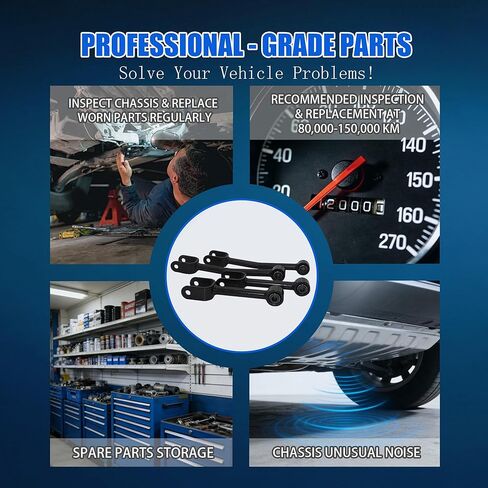 4PCS Rear Control Arm Kit Non-Adjustable Lateral Arm for 2011-2014 Chry.sler 200, 2011-2014 Dodge Avenger, 2011-2020 Dodge Journey, Replaces 68079539AA 68079540AA in Saudi Arabia