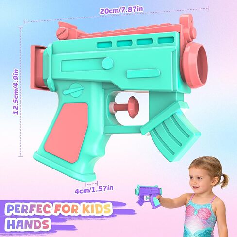 Water Gun for Kids, 2 Pack Squirt Gun for Girls Toddlers Pool Toys, Small Water Guns Blaster Soaker Ages 3-12 for Summer Outdoor Beach Party Game in Kuwait