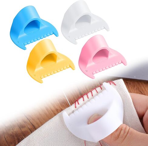 LXUEJIE 4 Pcs Edge Stitch Lock & Sewing Gauge, Edge Sewing Locking Tool for Beginners and Seniors, Mini Sewings Finger Ruler for Even Stitches 4mm Needle Gauge Quilting Ruler Measuring Tool in Saudi Arabia