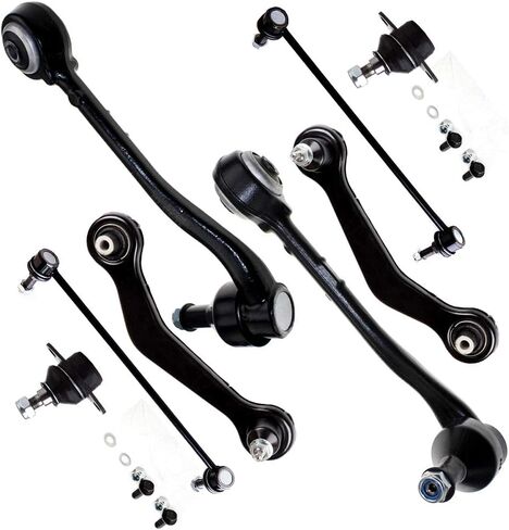 SCITOO 8-PC SET طقم التعليق لسيارات BMW X5 الأمامية السفلية وذراع التحكم الخلفي ومفصل الكرة الخلفي العلوي وذراع التحكم الخلفي ومفصل الكرة الأمامي السفلي ومفاصل الكرة الأمامية وشريط نهاية الوصلة in Kuwait