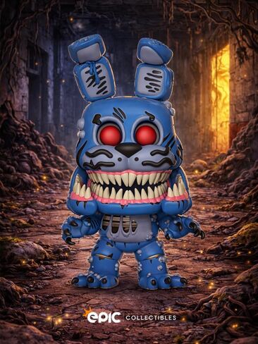 فانكو بوب! FNAF: Five Nights at Freddy's - مقتنيات شخصية بوني الملتوية من الفينيل مجمعة مع واقي الصندوق in Kuwait