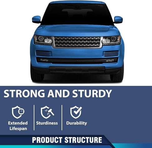 غطاء حماية لوح التزلج للمصد الأمامي PIT66 متوافق مع Land Rover Range Rover 2013-2017 LR052707 أسود لامع in Kuwait