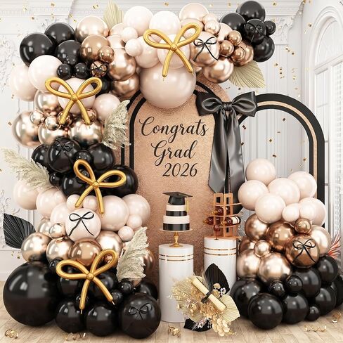 Brown and Black Balloon Garland Arch Kit, Nude Dark Brown Tan Black Gold White Sand Latex Party Balloons for Cowboy Western Wild West First Rodeo Country Farm Baby Shower Birthday Party Decorations in Kuwait