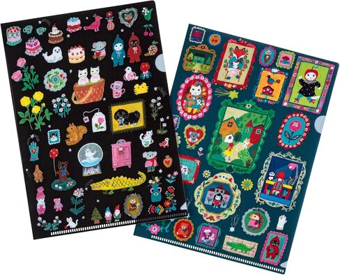 Hobonichi Techo Accessories Yumi Kitagishi: Hobonichi Folder Set of 2 for A5 Size (Little Gifts) in Kuwait