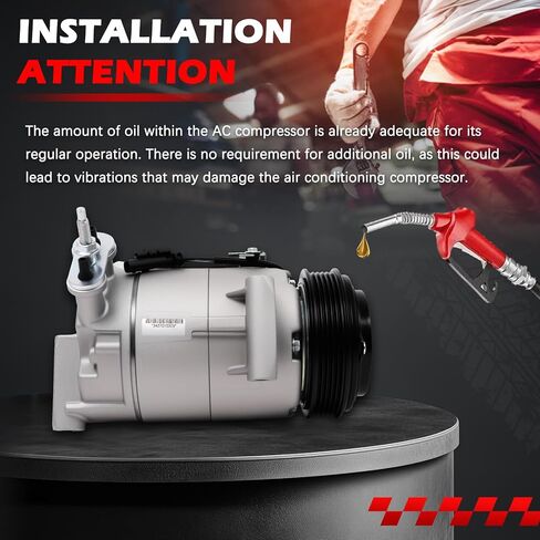 AC Compressor w/Clutch for 2015-2021 Chevy Colorado 2.5L, 2018-2021 Equinox 1.5L, 2018-2021 Terrain 1.5L, for 2015-2021 Canyon 2.5L, Air Condition Compressor for 178324 in Kuwait