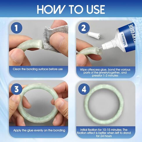 3.4 Oz Jewelry Glue for Metal and Stone, Bead Glue, Jewlery Glue with Precise Pointed Tip, Quick-Drying and Transparent, Suitable for Gluing Jewelry and Crafts, Clear, Fine Tip in Saudi Arabia