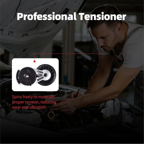 38116 Belt Tensioner Assembly Fit for Dodge B150 1992-1994 B1500 1995-1998 B2500 1995-1998 Jeep Grand Cherokee 1993-1998#53006497 53010158AB 53010158 53010158AC in Kuwait