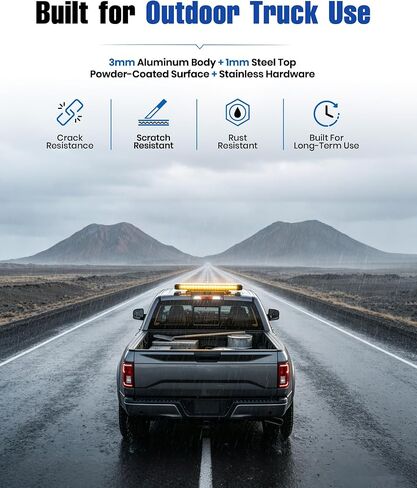 Trumgeta حامل ضوء الفرامل الثالث مناسب لـ 2015-2026 Ford F-150، حامل كابينة مغناطيسي خالٍ من الحفر ومثبت بمسمار، مقاوم للماء ومحكم الغلق، مضاد للاهتزاز لأضواء العمل، والأضواء القوية، والهوائيات in Kuwait