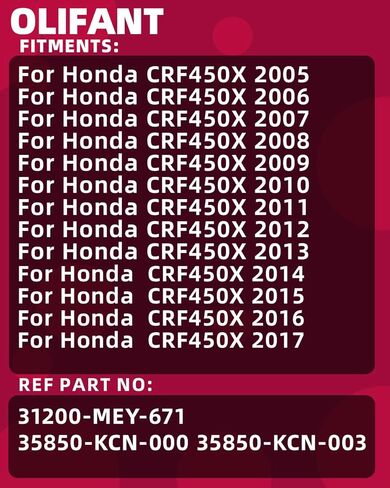 كاتب ومرحل لهوندا CRF450X 2005-2017 31200-MEY-671 in Kuwait