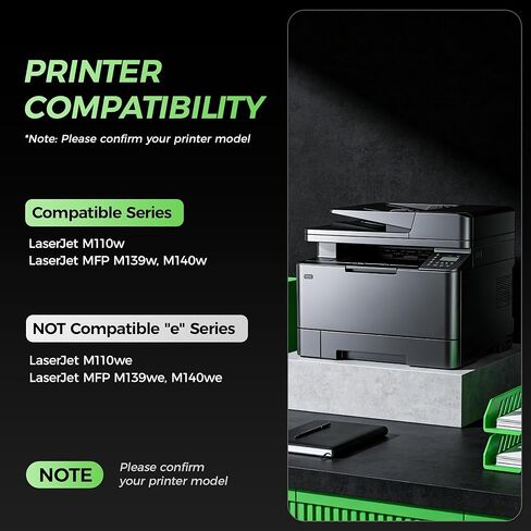 141A Black Toner Cartridge 2-Pack with chip Compatible Replacement for HP 141A 141X W1410A W1410X Toner Works with HP LaserJet MFP M139w M140w M110w M139 M140 M110 Laser Printer M139we M140we M110we in Saudi Arabia